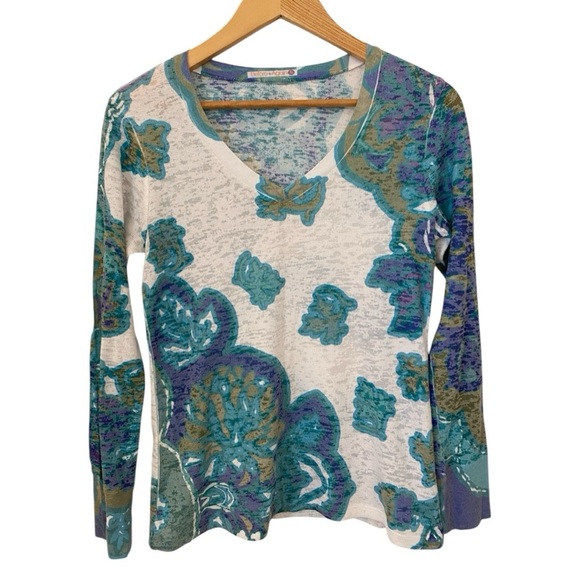 Before + Again Long Sleeve Waffle Top Shirt - Picture 1 of 4